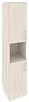 Офисный шкаф высокий узкий лев./прав. (2 низких фасада ЛДСП)