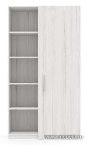 Стеллаж высокий (полки ЛДСП)с гардеробом