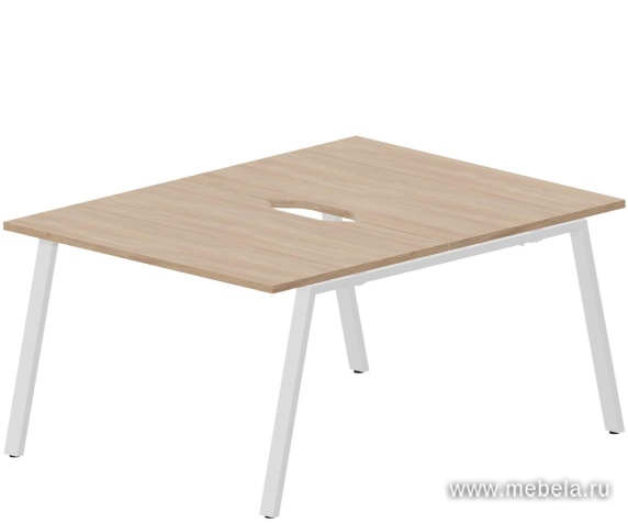 Составной Стол на 2 рабочих места (2 эргономичных выреза)