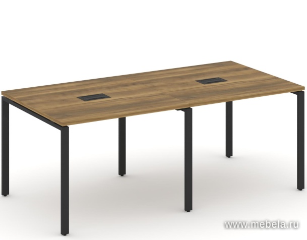 Стол для переговоров на металлокаркасе (2 столешницы)