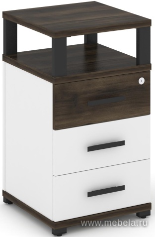 Тумба приставная 3 ящика. С надставкой.