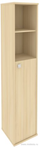 Офисный шкаф высокий узкий полузакрытый(Л/Пр)