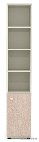 Офисный шкаф узкий (каркас беж)