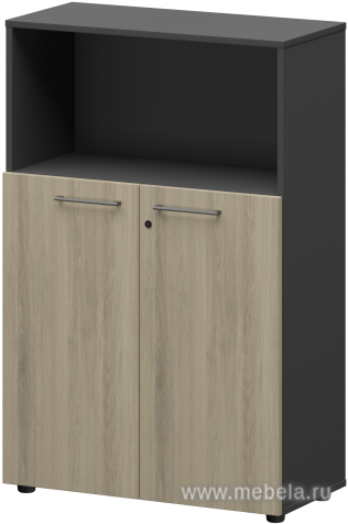 Офисный шкаф средний с нишей