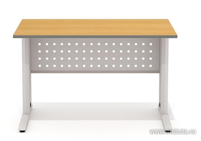 Стол рабочий прямой на металлокаркасе