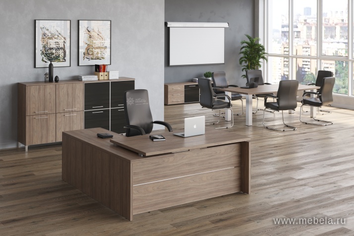 Офисный шкаф узкий полуоткрытый Л/ПР