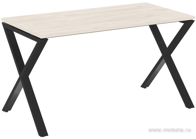 Стол рабочий на металлокаркасе (x-образные опоры)