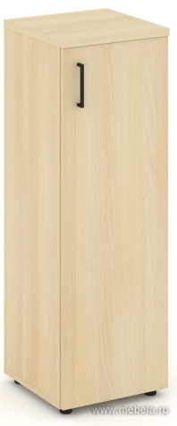 Офисный шкаф средний узкий левый / правый (1 средний фасад, задняя стенка ЛДСП)