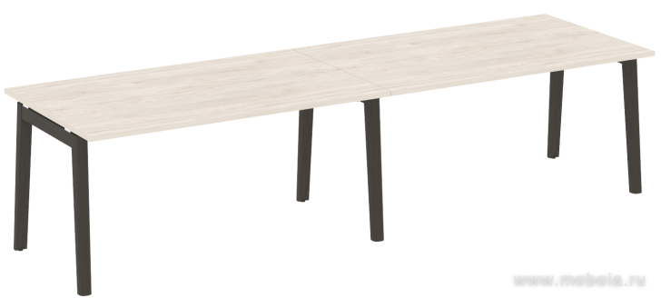 Стол переговорный, опоры - массив дерева