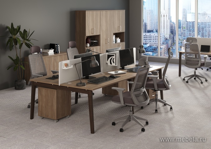 Офисный шкаф средний широкий с белым стеклом в раме