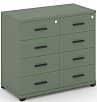 Тумба приставная широкая 8 ящиков
