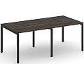 Стол для переговоров на металлокаркасе (2 столешницы)
