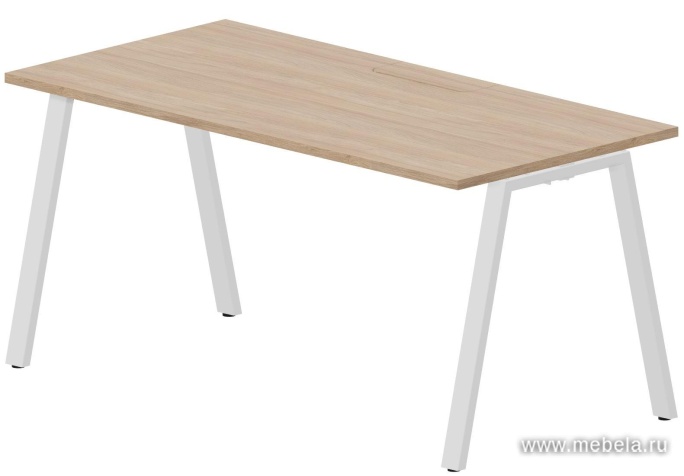Стол рабочий на металлокаркасе (А-опоры / меламиновый аутлет)