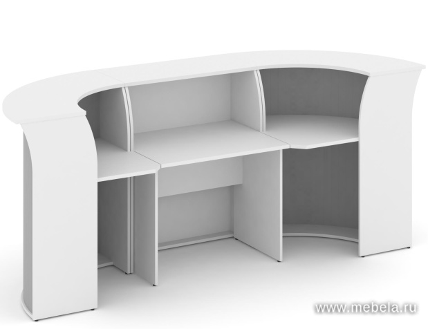 Стойка ресепшн, комплект №3 (радиусный элемент - ролета)