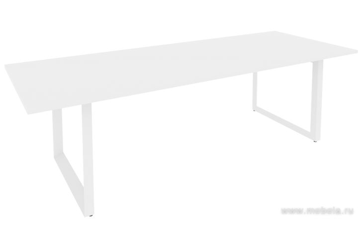 Стол для переговоров на О-образном металлокаркасе