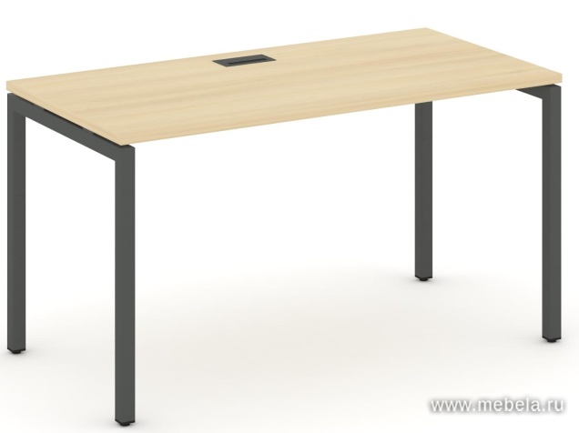 Стол письменный на металлокаркасе на П-образных опорах 40х40