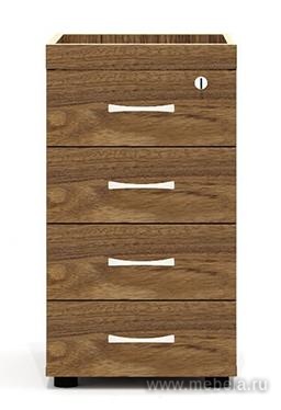 Тумба приставная с замком, 4 ящика (без топа!)