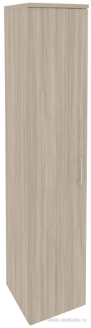 Офисный шкаф высокий узкий лев./прав. (1 высокий фасад ЛДСП)