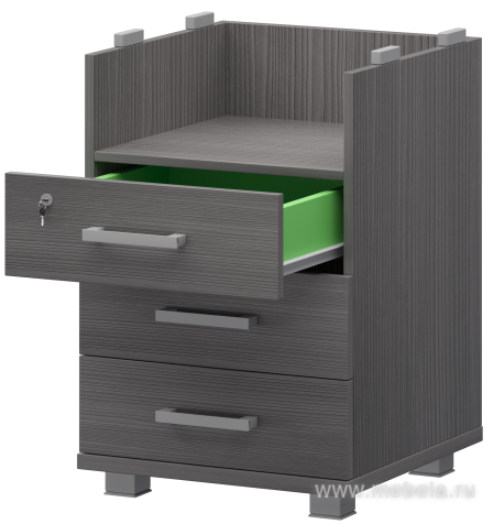 Тумба приставная с замком (Без Топа)