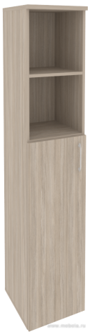 Офисный шкаф высокий узкий лев./прав. (1 средний фасад ЛДСП)