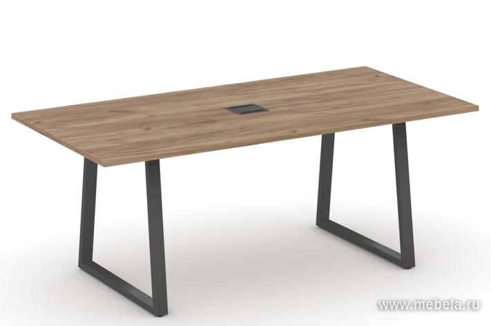 Стол переговорный на металлокаркасе