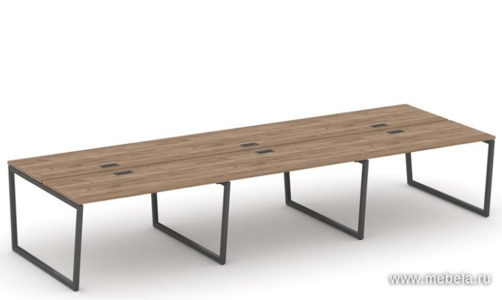 Рабочая станция двухсторонняя на T2-образных опорах 40х40