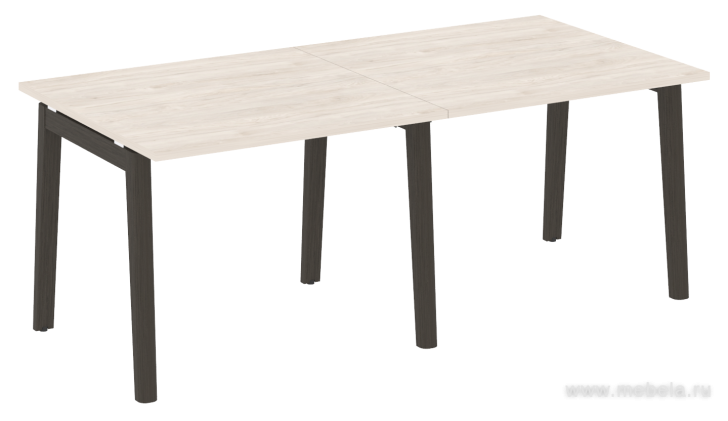 Стол переговорный, опоры - массив дерева