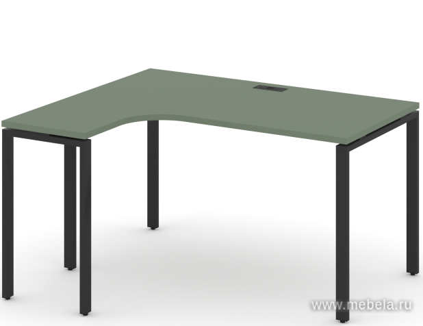 Стол письменный эргономичный Concept на П-образном металлокаркасе (левый)