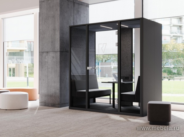 Одноместная акустическая кабина (задняя стенка металл)         