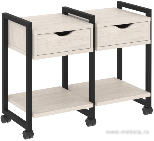 Тумба на колесных опорах наборная