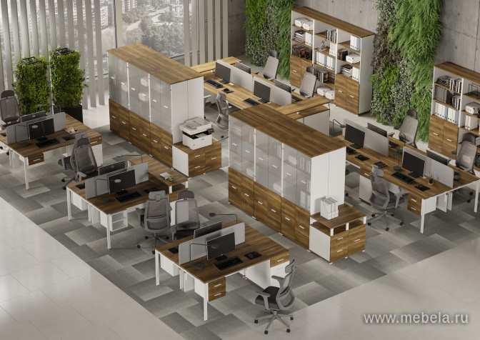 Стол надставка на две опорные тумбы