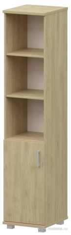 Офисный шкаф узкий высокий полузакрытый (ЛДСП)