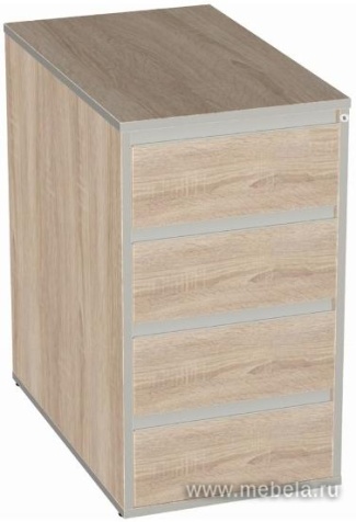 Тумба приставная с центральным замком