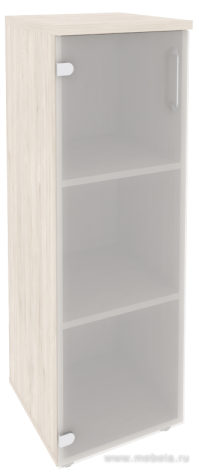 Офисный шкаф средний узкий лев./прав. (1 средний фасад стекло)