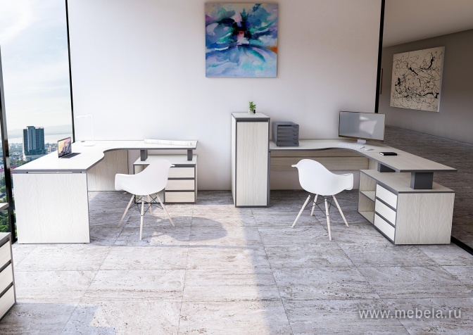 Офисный шкаф средний узкий