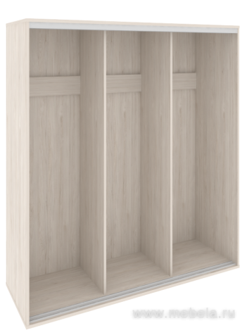 Низкий корпус шкафа-купе + трэк (3-х секционный)