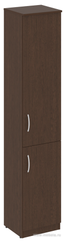 Офисный шкаф узкий закрытый 2 секции, Л/Пр.