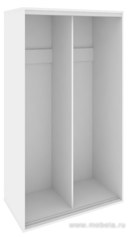 Низкий корпус шкафа-купе + трэк (2-х секционный)