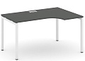 Стол рабочий эргономичный на П-образных опорах 40х40 (Левый/Правый)