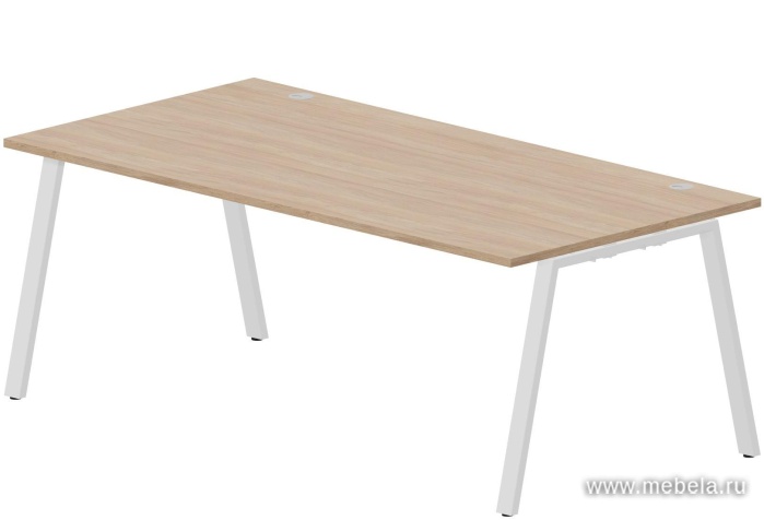 Стол рабочий на металлокаркасе (А-опоры / 2 громмета)