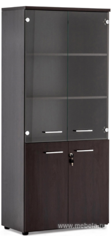 Офисный шкаф для документов со стеклом