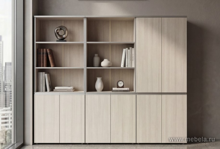 Офисный шкаф средний узкий