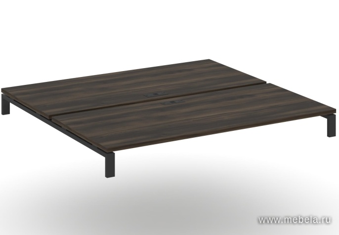 Двойной Стол надставка на две опорные тумбы