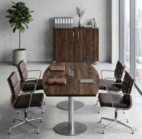 Тумба приставка подкатная со стекл. дверью