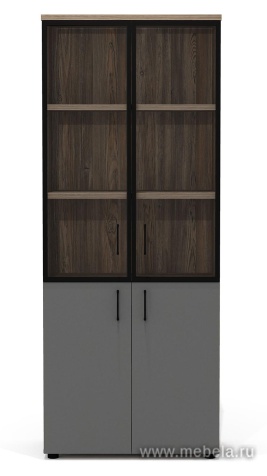 Офисный шкаф для документов со стеклом