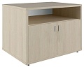 Офисная тумба для оргтехники, с нишей и распашными дверцами