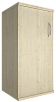 Офисный шкаф узкий низкий закрытый, Л/Пр.