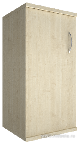 Офисный шкаф узкий низкий закрытый, Л/Пр.