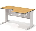 Стол рабочий эргономичный, на металлокаркасе