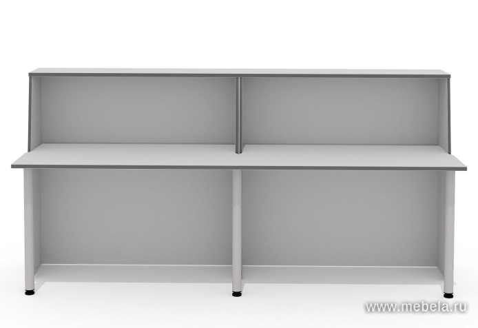 Стойка ресепшн, прямая с опорами